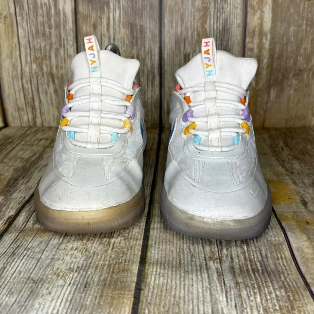Nike SB Nyjah Free 2 White Rainbow Athletic Sneaker BV2078-106 Mens Sz‎ 7.5